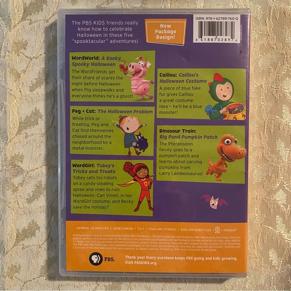 PBS Kids Halloween Fun Spooktacular Halloween Featuring 5 Stories DVD - Picture 2 of 2